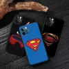 DC Kahramanlar SuperMans Apple iPhone 13 14 12 11 15 Pro Max Mini Xs X 6 7 8 Plus Kılıflar Yumuşak Silikon Fundas Superman