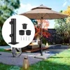 Umbrella Base Stand Tube Umbrella Mount Heavy Duty Umbrella Clamp Replacement Parasol Steel for Docks Lawn Yard Garden Backyard