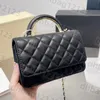 Designer Women Woc Handle Handle Colled Bag bolsa France Brand Luxury Lea