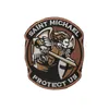 US SAINT MICHAEL PROTEGGIO CAMODINE Magic Patch Etichetta Canda Armata dell'esercito Backpack Military Hook and Loop Distintivi