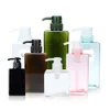 Nouveau gel de douche en plastique transparent pour désinfection à la main Shampooing Pumpo Soap Dispener Container Mouing Bottle