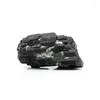 Figurines décoratives Natural Black Tourmaline Spécimens de minerai Crystal Khan Spam Spam Home Stone 31