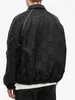 Herrenjacken Designermäntel 2024 New Elastic Edge Flip Kragen Buchstaben Black Canvas Jacke Herren klassische Mantel -Tops