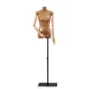 Vintage Brown Full Sewing Female Cloth Mannequins, Kraft Paper Model Props, Women Shop Flat Chest Display, 2023, 2023