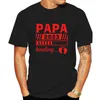 Letni w stylu Papa Ładowanie ciąży zabawny prezent koszulki dla taty Harajuku hip hop ojciec Day's Day's krótkie t-shirt strej strej