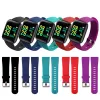 Smart polsbandje voor D13 D18 116 plus Smart Watch Universal Silicone Watch -band voor D18 116Plus 115Plus polsstrap armband