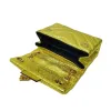 Luxo brilhante brilho de glitter mini -dourado bolsa de lantejoulas de lantejoulas de lantejoulas de moda transversal