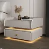 Nordic Luxury Nightstands Lamp Drawers Low Modern Bedside Table Multifunctional Minimalist Table De Chevet Living Room Furniture