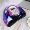 MAX UV LED Nail Lamp for Manicure Gel Polish Drying Machine with Large LCD Touch 66LEDS Smart Dryer Sun S5 240401