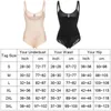 Corps Shapewear Femmes Bodys Shaper Corset Traineur Traineur Contrôle Corps Shaper Fajas Colombianas Girdles Zipper Buste ouvert