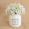 Decorative Flowers 20cm White Babys Breath Artificial Fake Gypsophila DIY Floral Bouquets Arrangement Wedding Party Home Table Decoration