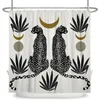 面白い動物シャワーカーテンフック付きバスルームカーテン装飾ウォータープルーフ3Dバスカーテンクリエイティブパーソナリティシャワーカーテン