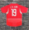 2002 Jerseys de football rétro de Corée du Sud 02 04 C G Song Ahn Jung-Hwan Y P Lee M B Hong Park Ji-sung T y Kim Home Away Vintage Classic Football Shirt