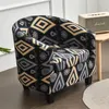 Stuhlabdeckungen 1Set Sesselabdeckung elastischer Spandex Geometrischer Wannensofa Slipcover Stretch Möbel Beschützer gedruckter Couch Club