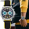 Avanadores de pulso Sinobi Sports Sports Military Quartz Assista a homens Mens relógios Silicone Strap Gifts Relogio Masculino