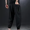 Pantalones para hombres Summer Fin Sports Breathable Sport con bolsillos con pada de tobillo cintura con cordón para la comodidad de entrenamiento del gimnasio