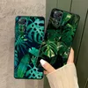 Matte Blätter Monstera Green Hülle für Xiaomi Redmi Anmerkung 11s 10 Lite 11 Pro 11t 8 7 8t 9t 12 9s 10s 9 Silikon Stoßstangenabdeckung