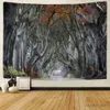 Tapisses imprimées Sunshine 3d Forest Falls Tapestry Mur suspendu boho salon mur art fond tissu décor de la maison