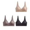 Bras Fashion Design Undone senza soluzione di continuità in lattice Brassiere Solido colore invisibile reggiseno abbigliamento da donna Lingerie Push Up Up