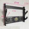 1/2/3/4 Tiers Sword Holder Classical Hollow Out Flute Storage Rack Wall Mounted Japanese Katana Sword Knife Display Holder