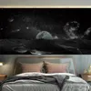 Tapisserie personnalisée Healing Moon Starry Tapasches Sky Tapasches Ins Hanging Tissu Peinture décorative pour la chambre Dorm de dortoir du plafond R0411