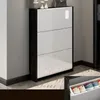 Large-capacity Hallway Cabinets Entrance Cabinet Ultra-thin Storage Shoe Rack Modern Porch Wood Shoe Rack Home Furniture L