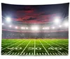 American Football Field Stadium Tobestry Light Night Soccer Turf Waiting Rugby gobelin