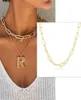 Boheemian Paperclip Chain Women ketting rechthoek Link Hera Choker kraag roestvrijstalen goud zilverkleur13979036