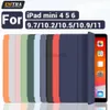 Tablet PC Case Torby EMTRA dla iPad Case 2021 Mini 5 6 Pokolenia dla iPada Pro 11 2018 9,7 5 6. AIR 2 3 10,5 PU Krzemowy Przezroczysty Cover Fundda 240411