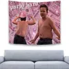 Rolig meme tapestry gibby icarly vägg tapestry hippie polyester hängande tapestries soffa täcker heminredning party foto bakgrund