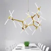 Nordic Creative Creative Artificial Satellite LED LAMAGGIO Restaugale soggiorno Cucina lampada a sospensione Light Impieno decorazione per la casa