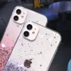 Étui de téléphone à paillettes claires pour iPhone 14 15 13 12 Pro 11 Pro Max XS Max xr x 7 8 Plus Mini Se Couvre de paillettes de gradient mignonne