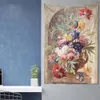 Fiori e piante Olio dipinto Olio Arazzo elegante e semplice camera da letto Decorazioni da parete da letto per la casa Ornamenti per la casa tessili