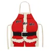 Christmas Decorations Santa Claus New Year's Home Bibs for Men and Women Aprons