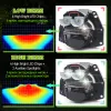 Sinolyn 28000LM 3 Inch Bi LED Projector H7 LED H4 H1 H11 9005 9006 Hyperboloid Lenses For Headlight Angel Eyes Car Accessories