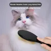 Pet Pin Brush Professional Anti-Slip Cat Dog Brush With Gold Plated Pins Grooming Supplies Pet De-Shedding Wood Hande Comb Tool