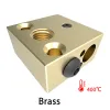 Stampante 3D CR10 Brass di alta qualità Brass Ramio Riscaldata in lega di titanio Aggiornamento del blocco di calore Copper Plating per Ender 3 CR-10 Hotetend