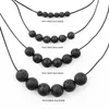 Lava Stone Beads Zestawy Chakra Pereads z elastycznym sznurkiem do bransoletki Naszyjnik DIY PRZECIWKO CHORETKI DO BINEGRY Making Materpies