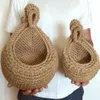 Natural Jute Woven Hanging Baskets Vegetable Fruit Baskets Fruit Baskets For Kitchen Table Wall Hanging Sundries Storage Basket