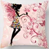 Oreiller Houspace Polyester Peach Skin Angel Girls For Home Decor Canapa Car Decorative Cawer Claid Case