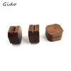 Jewelry Boxes Black Walnut Octagonal Ring Box Jewelry Organizer Storage Box Simple Wedding Suggestions Ring Box Gift Display Box