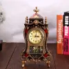 Antyczne zegar stolik biurko budzik vintage zegar klasyczny rola tantiemu biurko retro imperialne kreatywne wahadło