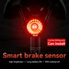 Toptrek Bicycle Smart Auto Brake Sensing Rear Light IPx6 Waterproof LED Charging Cycling Taillight Bike Rear Light Accessories