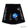 Hell Star Shorts Diseñador de ropa corta de moda Cortera playa Hellstar Br Mens Summer Summer Versátiles Pantalones divididos 223