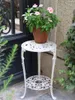 Piastre decorative Balcony Flower Stand soggiorno Scindapsus sgabello da giardino esterno a doppio strato di stoccaggio a doppio strato