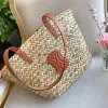 Luxury Summer Straw weave bucket bag Designer handbag mens shopper Raffias pochette Shoulder travel tote bag for woman Clutch fashion Crossbody Basket beach Bags