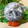 Figurine decorative sfera naturale sfera sfera viola sfalerite druzy guarigione reiki pietre piene di qualità minerali decorazione domestica spirituale