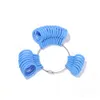 Tamaño de joyería de plástico estándar US/Reino Unido Herramienta de calibre Ring Finger Sizer Loop Jeweler Medición de joyas