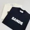 Camiseta de grife da Europa camisetas de luxo feminino camisetas moda 3d letras impressas de manga curta camisetas soltas de tamanho grande s-xl