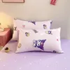 Carton de dessin animé Coton literie 4 pièces coton mignon couvre lit 3 pièces pour enfants